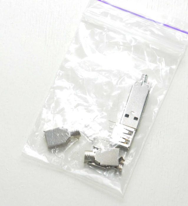 ‼️Роз'єм USB 2.0 male (тато) для обтиску на кабель