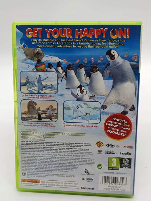 happy feet 2 xbox 360 pudełkowa