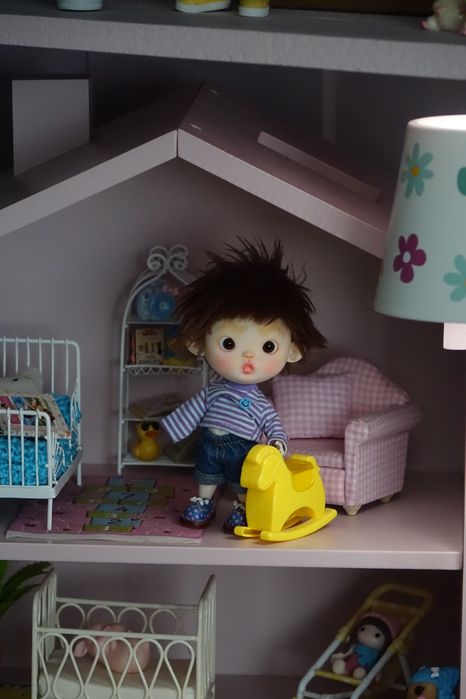 Lalka 2w1  bjd mini OB 11 ręcznie malowana