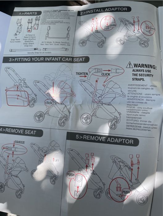 Adaptery do wózka valco baby snap trend 3&4