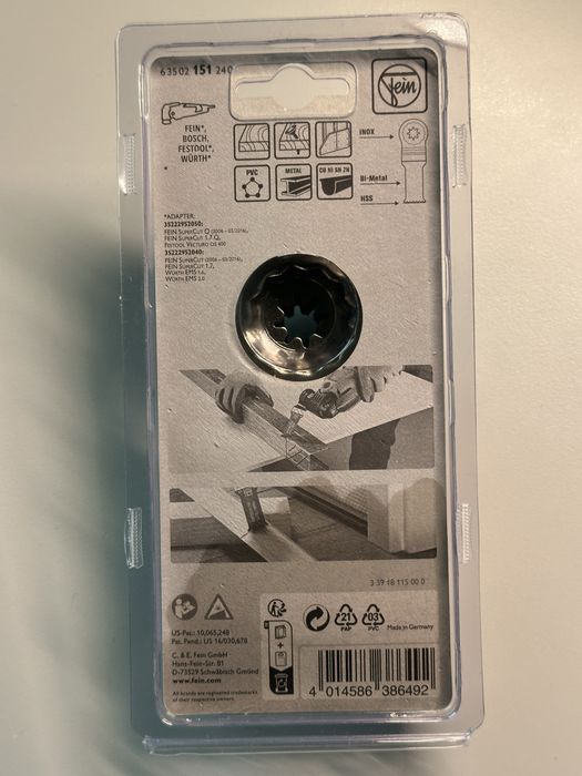 Brzeszczot E-Cut Universal SLP28x60mm 10 szt. FEIN