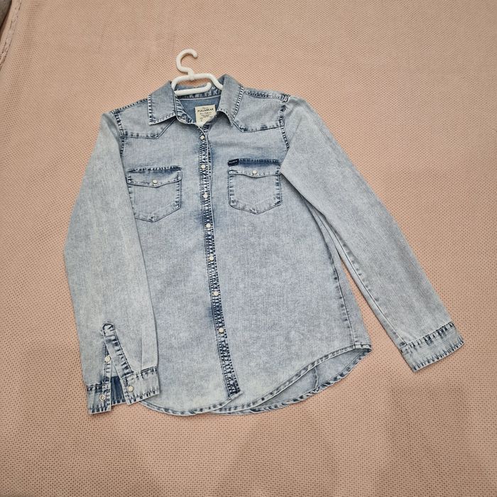 Джинсова рубашка pullsbear