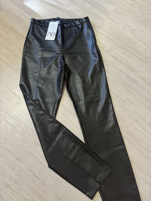 Шкіряні штани Zara