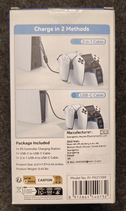 Ładowarka Stacja Dokująca Padów PS5 i PS5 Edge | OIVO | NOWA