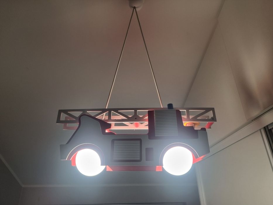 Lampa wisząca Wóz strażacki Fred