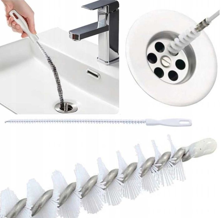 SZCZOTKA DO CZYSZCZENIA RUR przepychania odpływu zlewu wycior