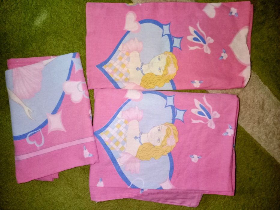 Постель,детская постель Принцеса ,белый пододеяльник