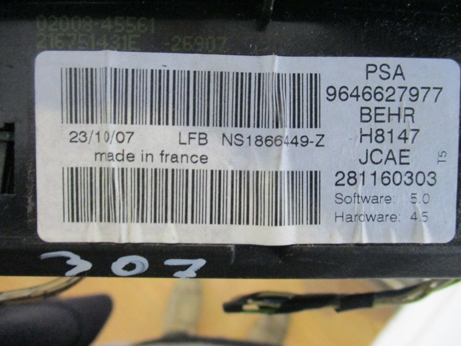 Módulo De Ar Condicionado Climatronic Peugeot 307