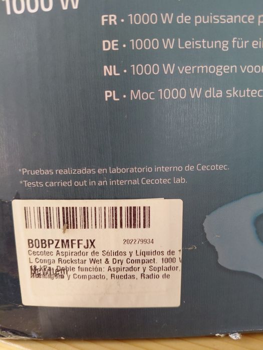 Aspirador Cecotec Conga Rockstar Wet  &Dry