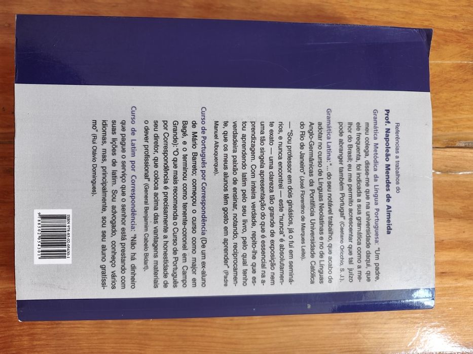Livro "Gramática Metódica da Língua Portuguesa" de Napoleão Mendes de Almeida