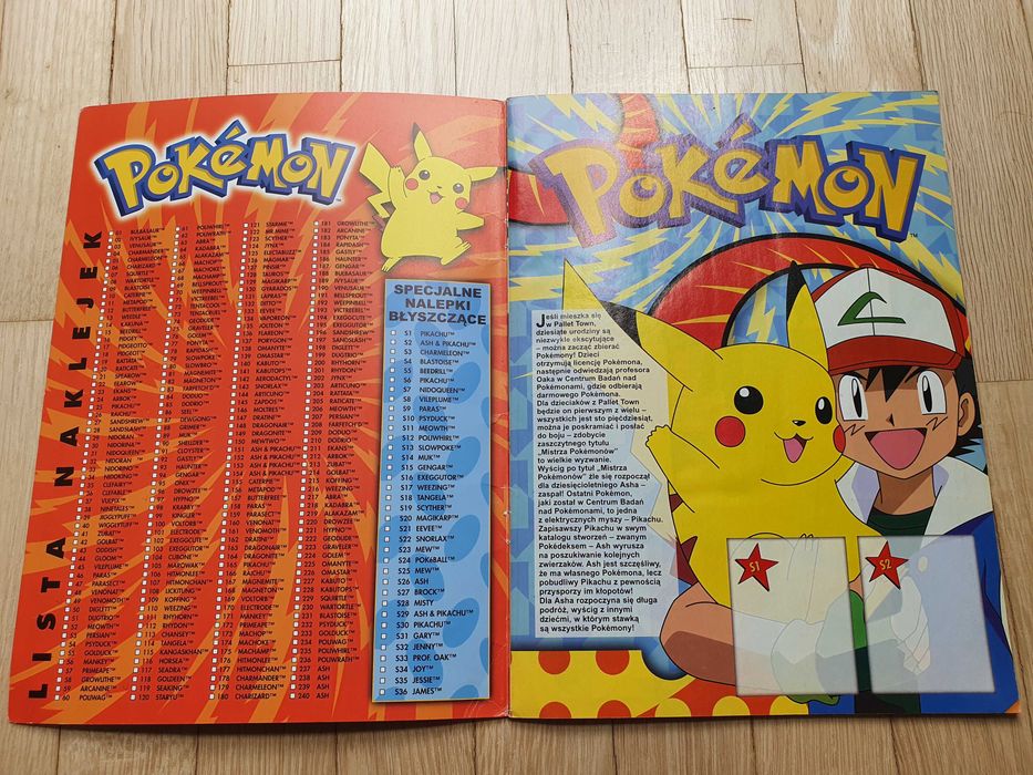 Album Pokemon z naklejkami