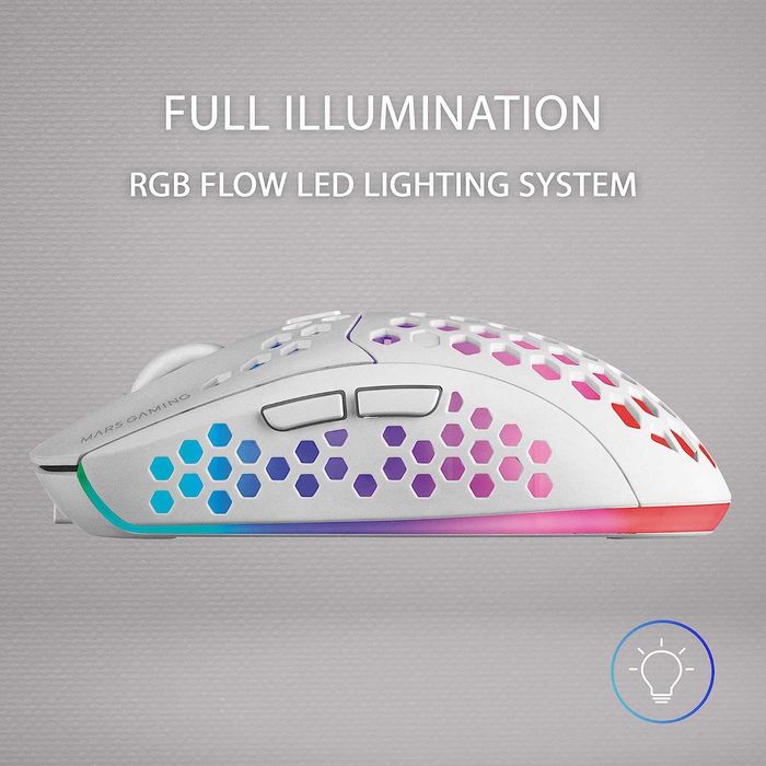 Mars Gaming MMW3W mysz bezprzewodowa RGB LED 3200 Dpi PC Xbox PS4 PS5