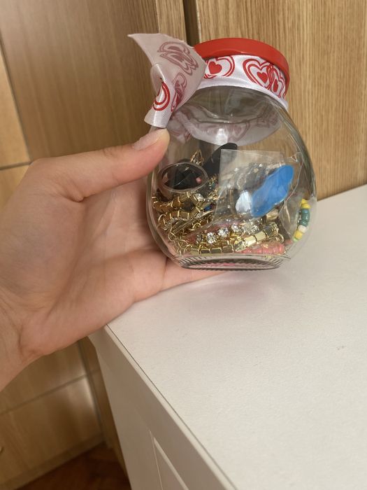mystery jawellery jar słoiczek z biżuteria