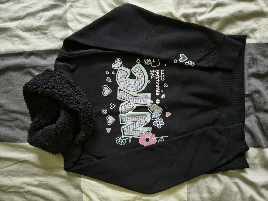 Bluza ze stójką z futerka