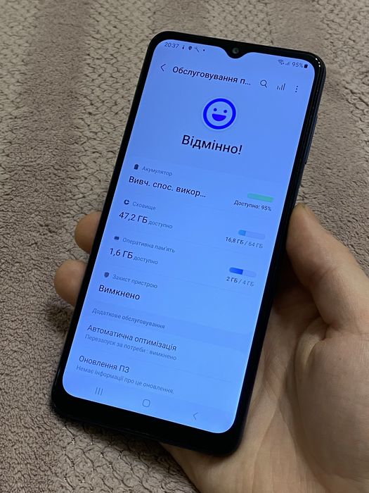 Телефон Samsung Galaxy A12 4/64gb NFC Android 13 класний стан