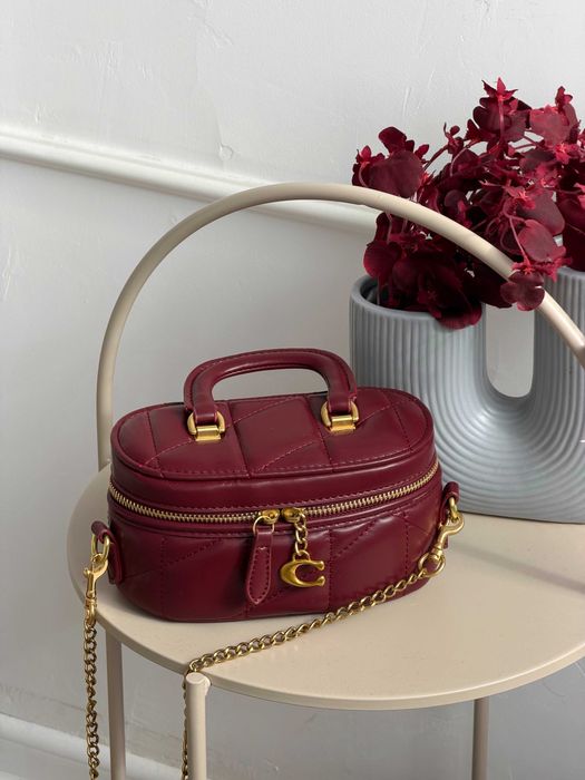 Женская сумка Coach Trail Crossbody 17 через плече черный Коуч