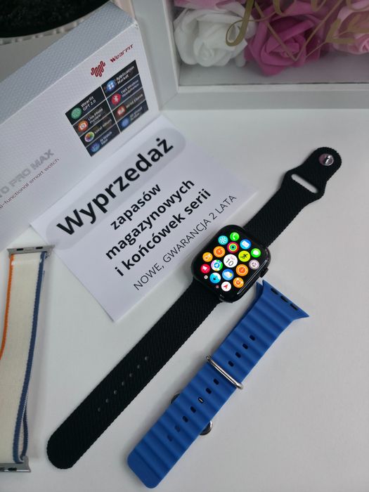 Smartwatch Pro Max Gen 5 – AMOLED 2,02”, rozmowy Bluetooth, nowy