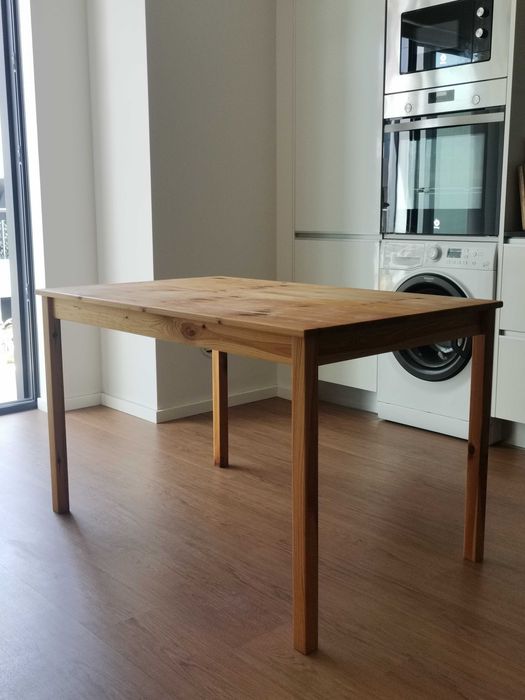 Mesa de cozinha IKEA INGO em pinho maciço, 120x75 cm