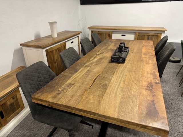 Duzy wyjatkowy stół 240cm. Naturalne drzewo mango styl LOFT Nowy F-Vat
