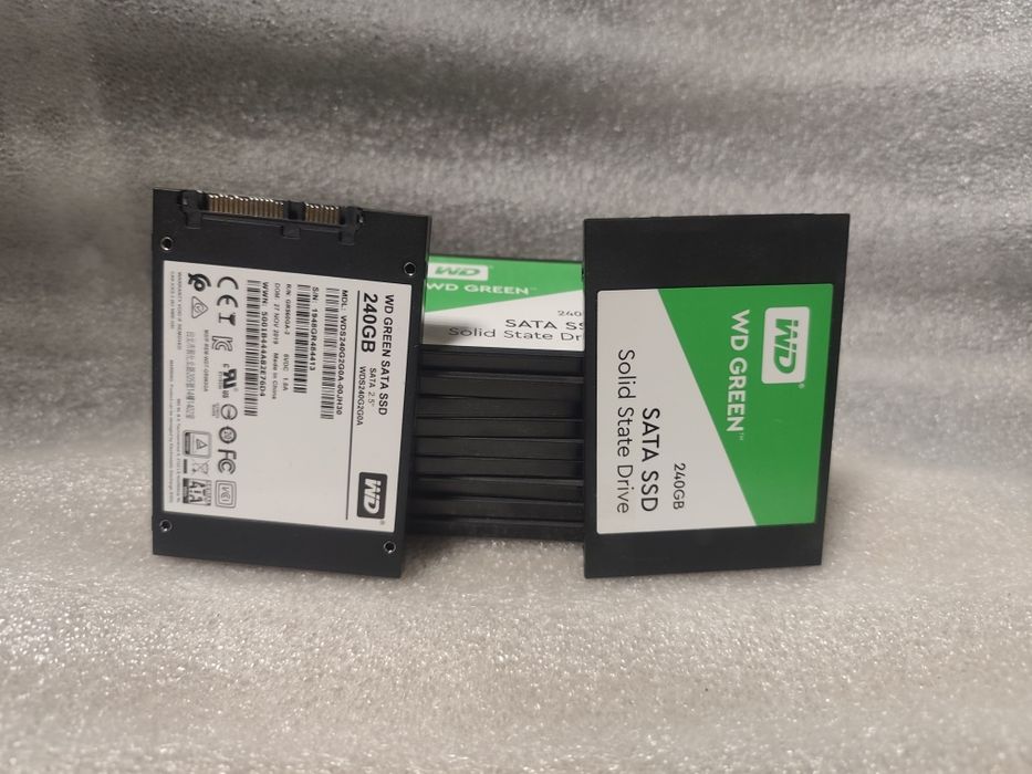 SSD-диски WD GREEN 240GB 2,5" SATA3 WDS240G2G0A 85%-95% ЗД / 100% ШВ
