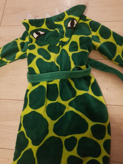 Szlafrok na basen  h&m 98-104 dinozaur