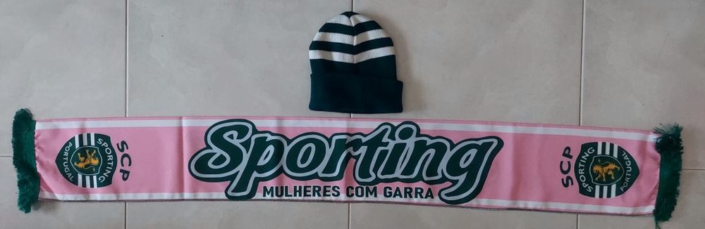 Cachecol e Gorro do Sporting