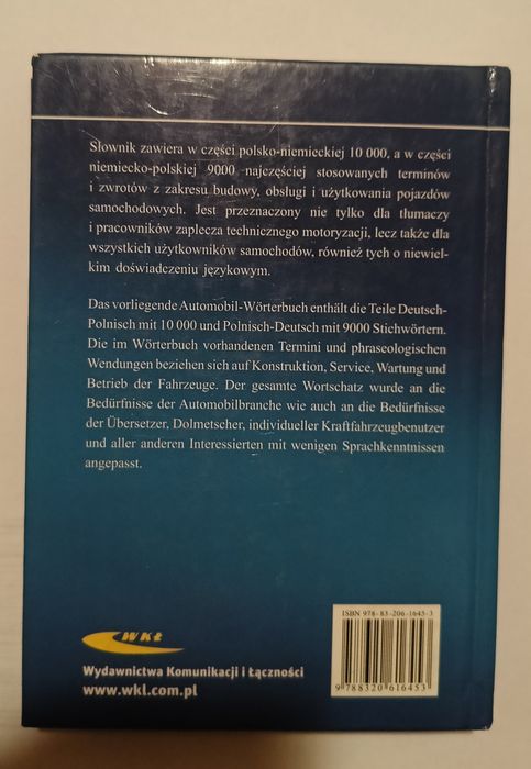 Samochodowy Słownik polsko-niemiecki i niemiecko-polski