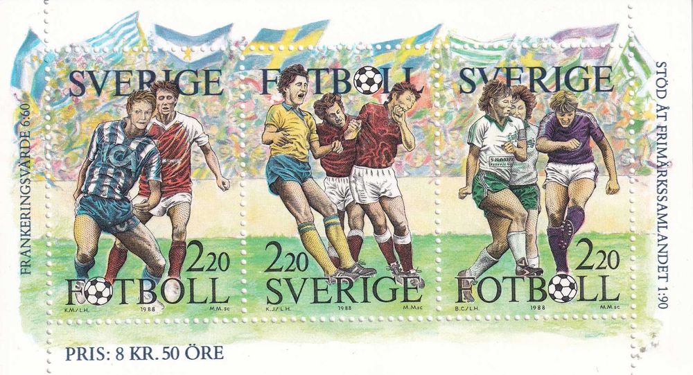 Szwecja 1988 cena 3,90 zł kat.2,25€