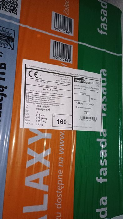 Styropian fasadowy grafitowy 160mm