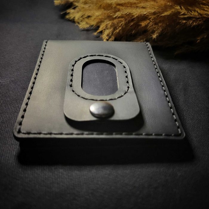 Шкіряна обкладинка під жетон для посвідчення. Обложка кожаная. Шкіра