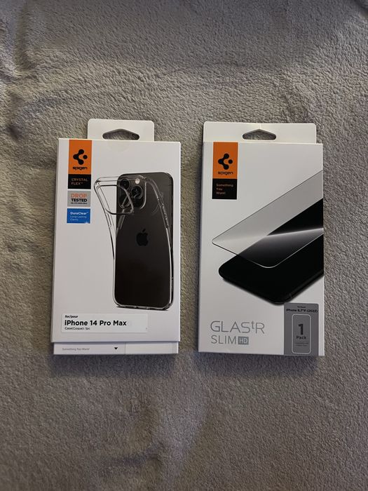 Etui Spigen iPhone 14 Pro Max zestaw + szkło SPIGEN! Nowe