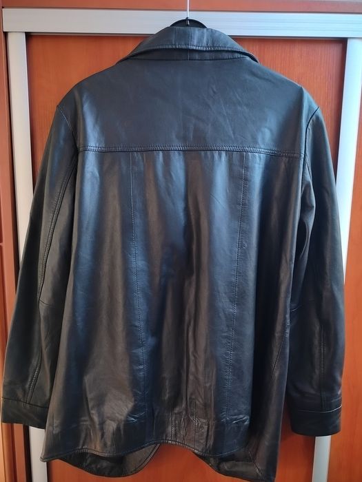 Super Marynarka oversize skórzana 38