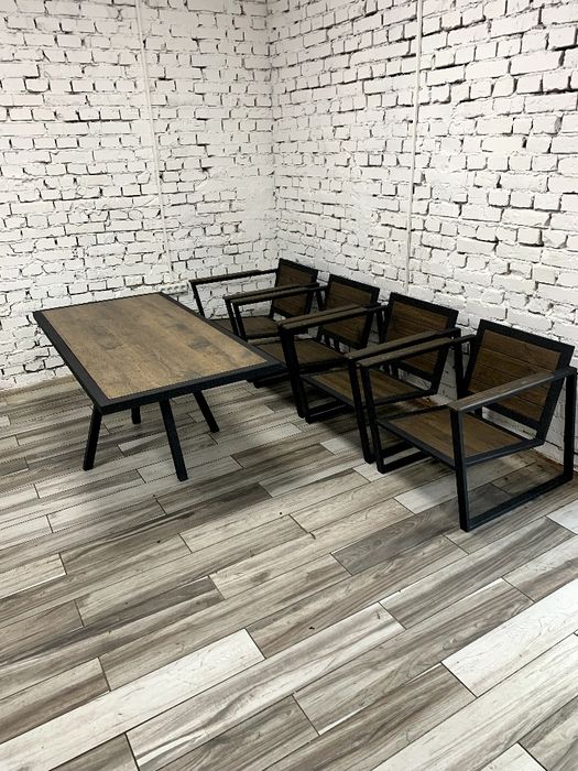 Комплект мебели стиль лофт, дизайнерская мебель loft, садовая мебель