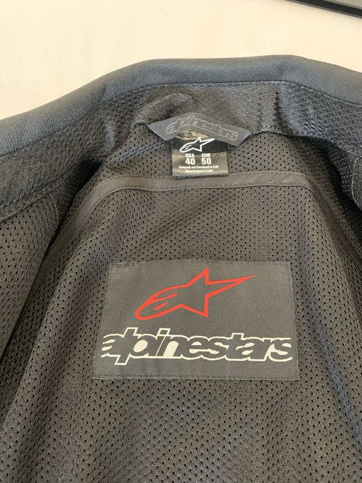 Casaco mota pele Alpinestars Faster V2, tamanho 50