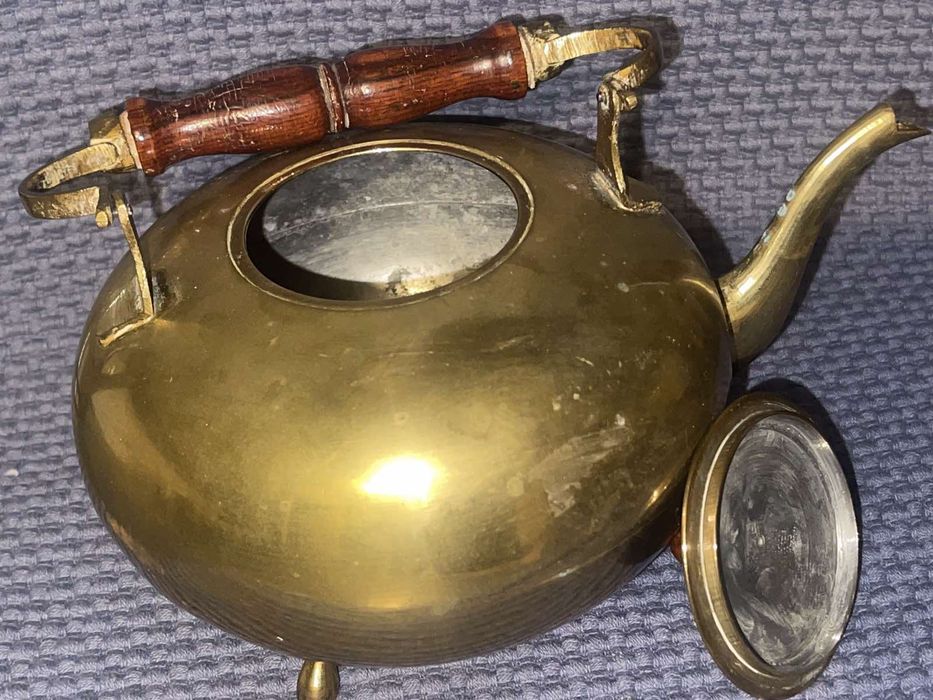 Винтажный латунный чайник .1,5 л
