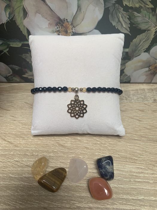 Bransoletka z cytrynem i turmalinem