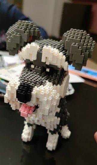 Piesek z mini klocków