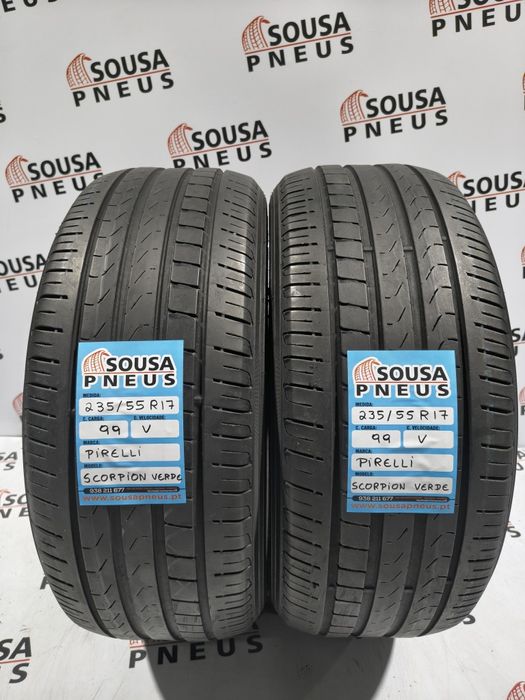 2 pneus semi novos 235-55R17 Pirelli - Oferta da entrega