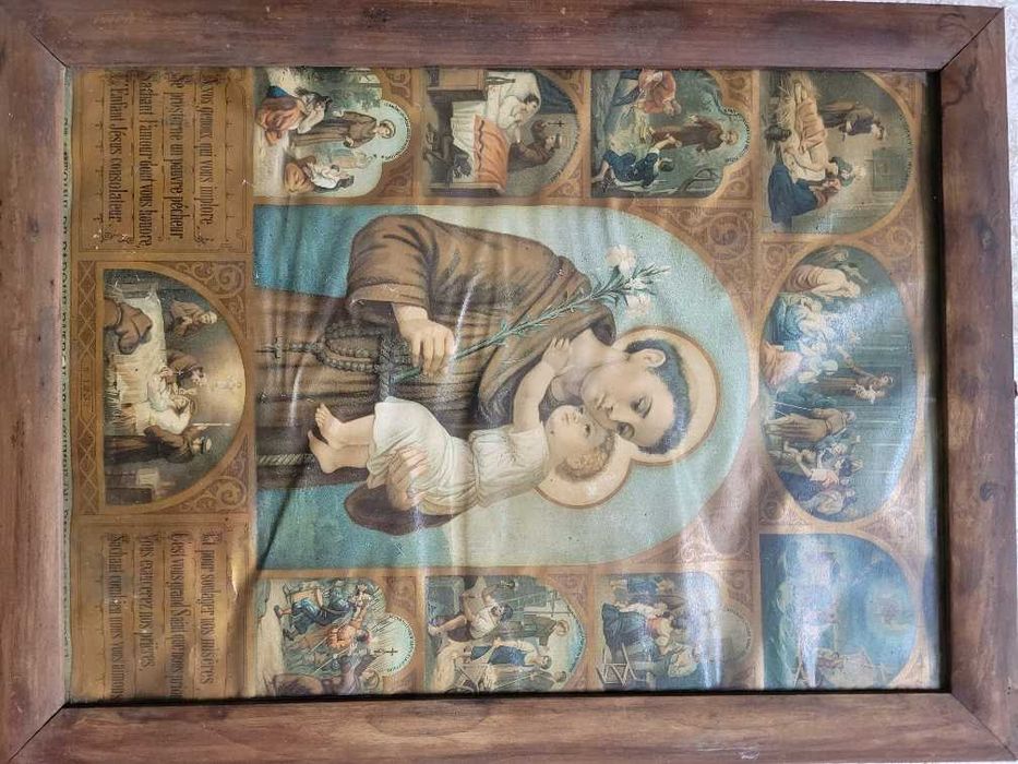 Litografia - Vida e Obra de Santo António de Pádua/Lisboa - antiga