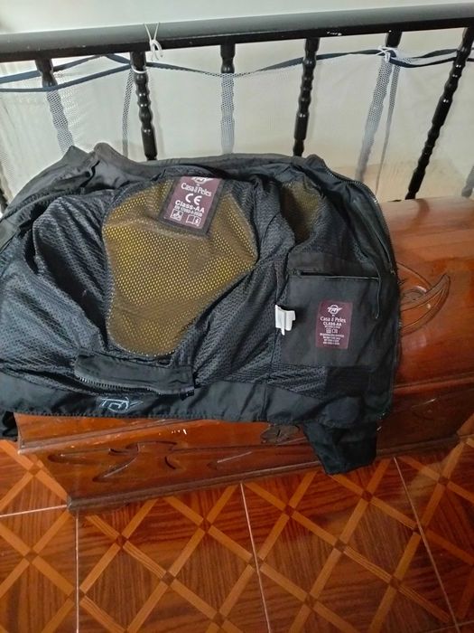 Casaca de mota em pele.nova