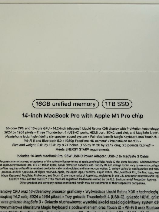 MacBook Pro 14 M1 Pro