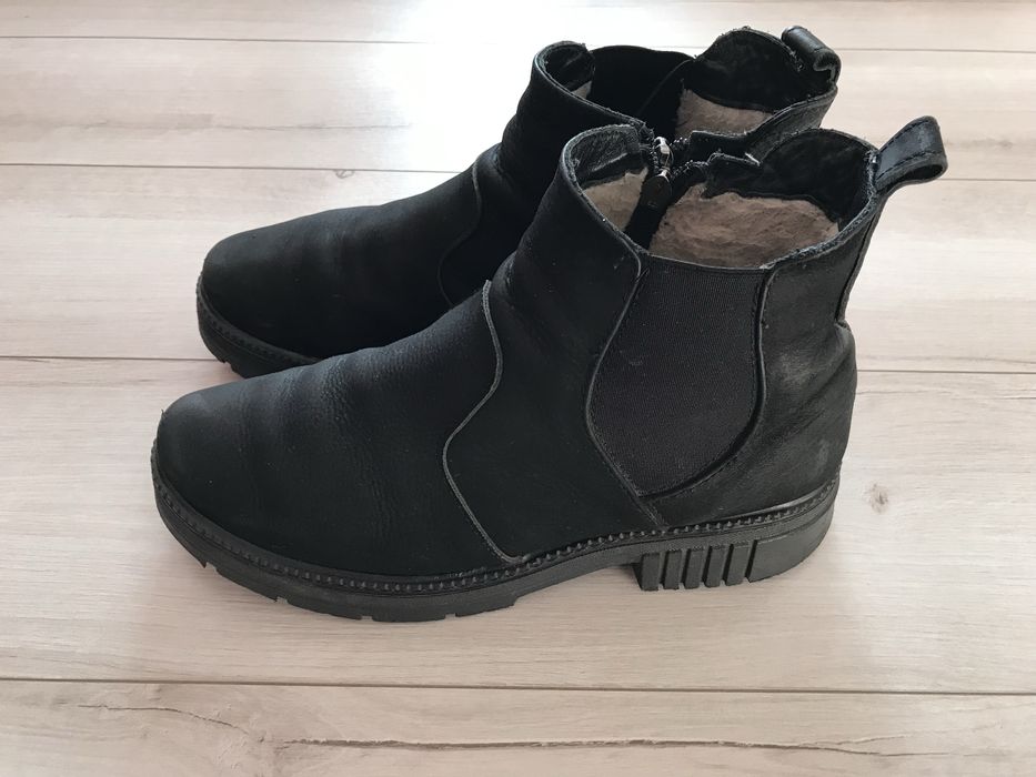 Теплі жіночі ботінки на осінь/ зиму. Жіночі шкіряні сапожки  40 роз