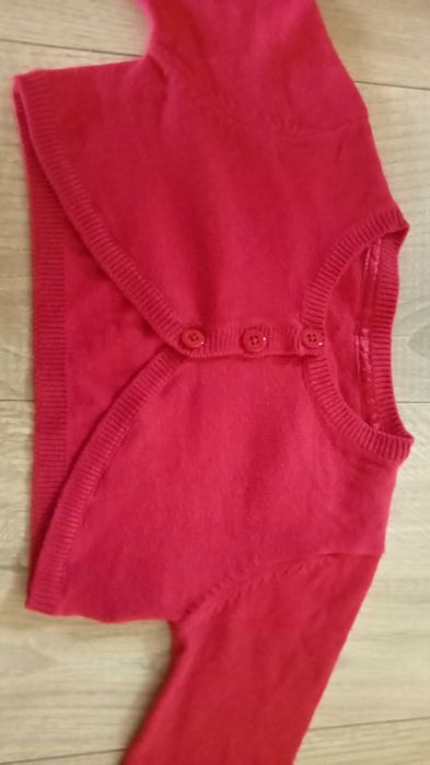 92 98 bolerko czerwone sweter sweterek dla dziewczynki święta