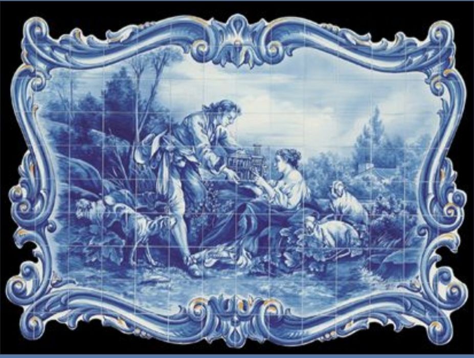 Azulejos pintados á mão