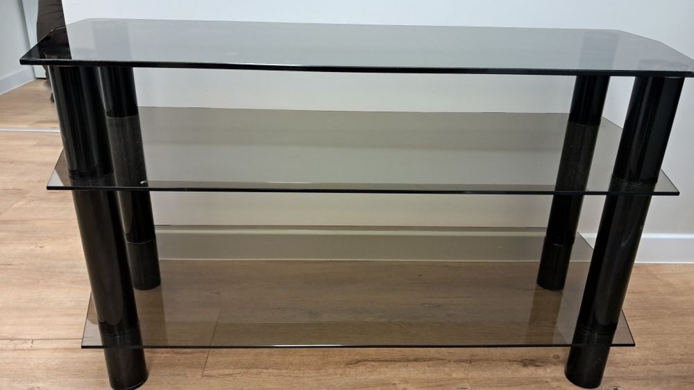 Szafka stolik szklana czarna