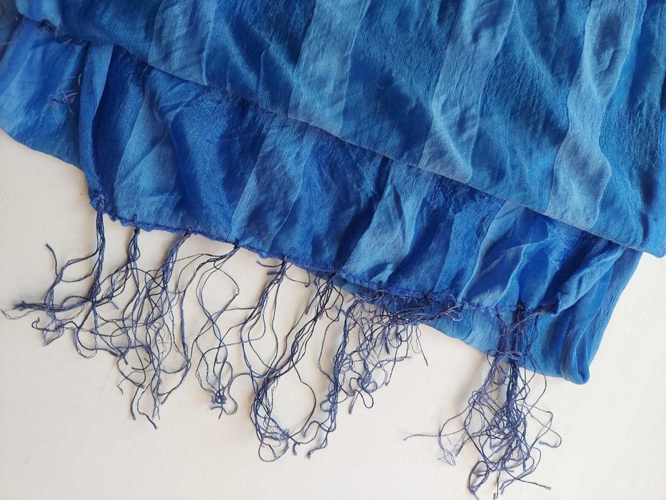 Szalik niebieski w paski