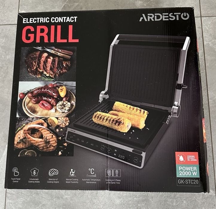 Новый электрогриль Ardesto GK-STC20 2000W (Smart Grill)