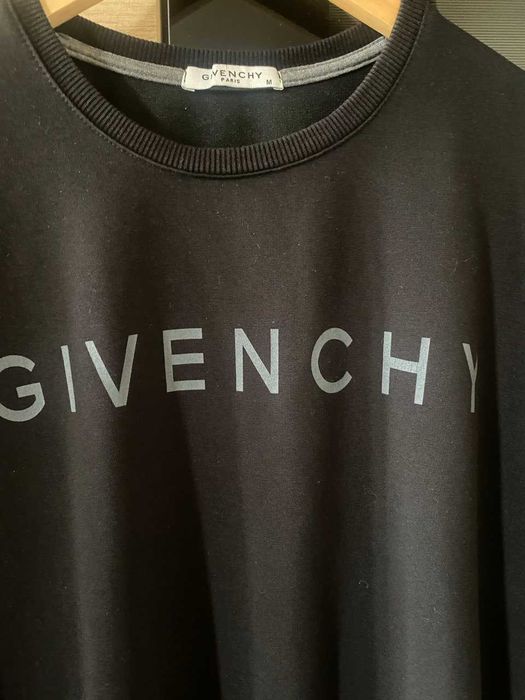 Стильний чорний світшот givenchy paris (m) — унісекс