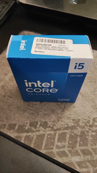 Intel Core i5-14600K Box 14C (6P+8E) 20T 5.3GHz DDR4/DDR5 Новий