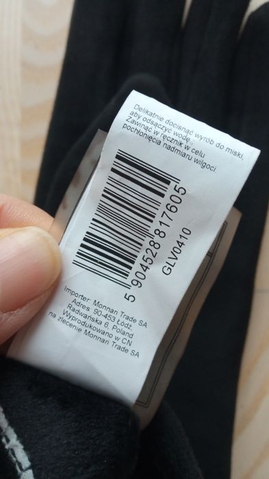 Nowe czarne rękawiczki Monnari skórzane skóra miękkie wygodne eleganck